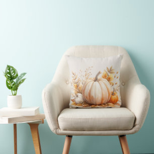 Coussin Citrouille d'aquarelle Boho automne