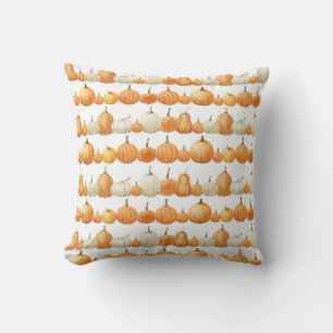 Coussin Citrouille d'automne : Motif d'illustration aquare
