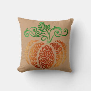 Coussin Citrouille d'automne Swirl