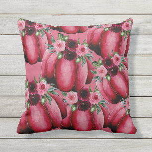 Coussin Citrouille de chute rose