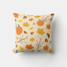 Citrouille de la récolte d'automne avec motif de f