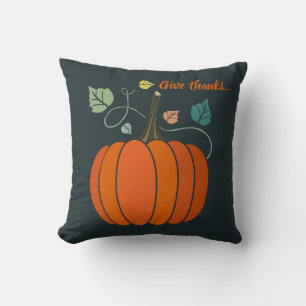 Coussin Citrouille de remerciement de Thanksgiving