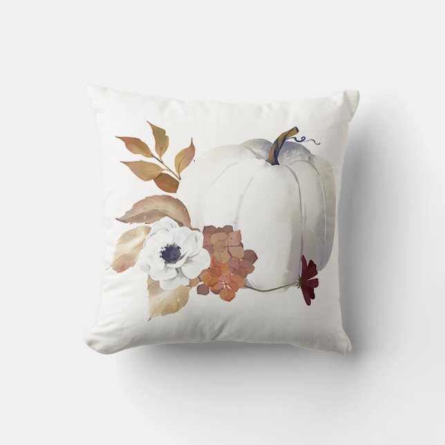 Coussin Citrouille de saison d'automne (Recto)
