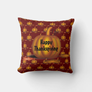 Coussin Citrouille de Thanksgiving de Bourgogne moderne