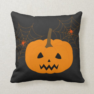 Coussin Citrouille d'Halloween