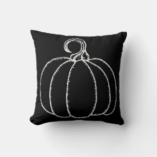 Coussin Citrouille d'Halloween amusant