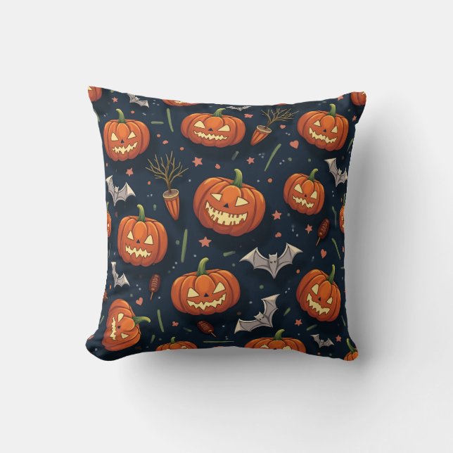 Coussin Citrouille d'Halloween Cushion (Recto)