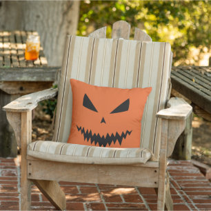 Coussin Citrouille d'Halloween effrayante Jack OLantern vi