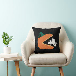 Coussin Citrouille d'Halloween Garçons Enfants Drôles Fant
