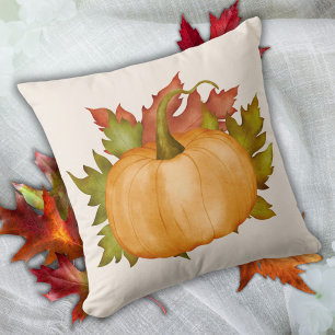 Coussin Citrouille du feuillage automne
