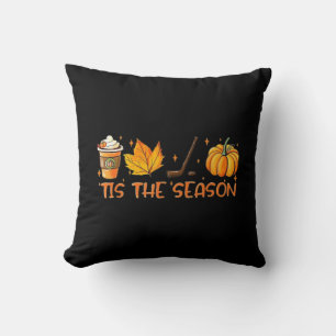 Coussin Citrouille Latte Tis Saison Chute Café Thanksgiv