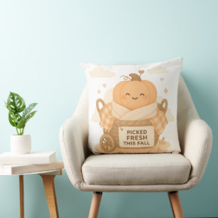 Coussin Citrouille Mignonne Halloween Cueilli Frais Cet Au