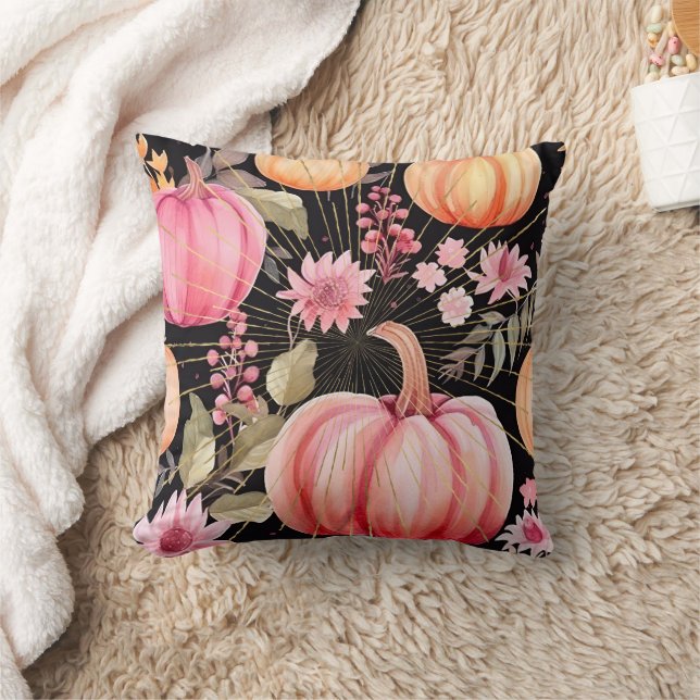 Coussin Citrouille rose Glam (Couverture)