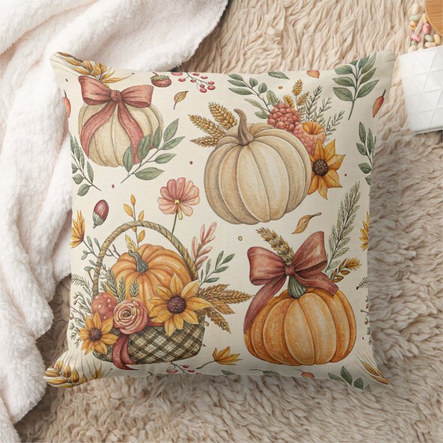 Coussin Citrouille Tournesol de Ferme Rustique dans des To (Couverture)