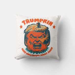 Coussin citrouille trump rend halloween à nouveau génial d