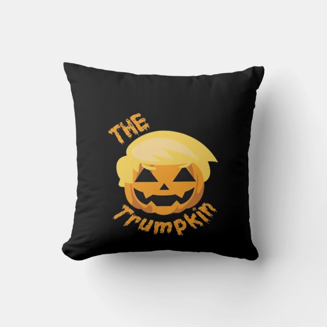 Coussin Citrouille Trumpkin Halloween Design - Costume Slo (Recto)