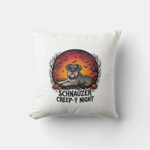 Coussin Citrouilles Chauves-Souris de Nuit Flippante Schna