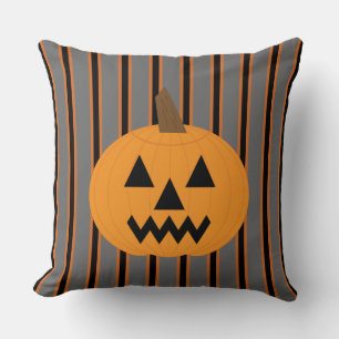 Coussin Citrouilles d'Halloween amusants et fantaisistes