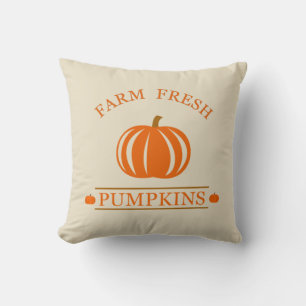 Coussin Citrouilles frais de ferme automne