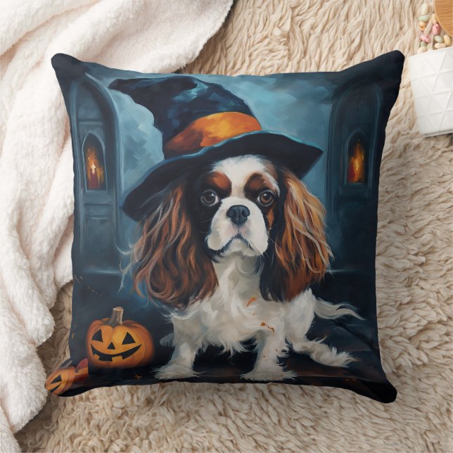 Coussin Citrouilles Halloween Épouvantables Cavalier King (Couverture)