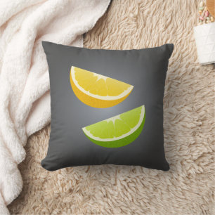 Coussin Citrus Lancer l'oreiller avec des tranches de citr