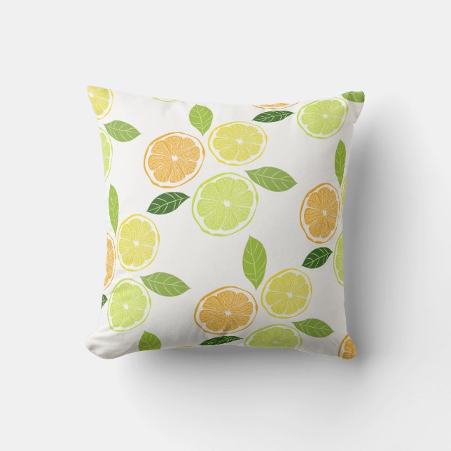 Coussin Citrus Slices Pillow (Recto)