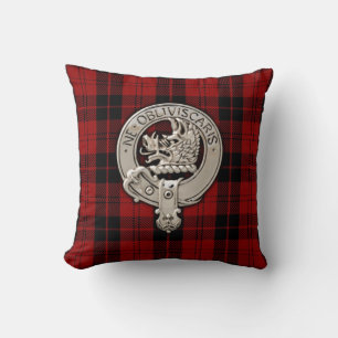 Coussin Clan Campbell Crest & Armaddie Tartan