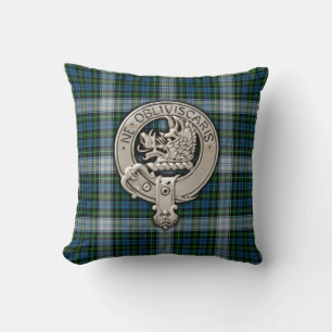 Coussin Clan Campbell Crest & Dress Tartan