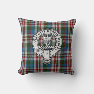 Coussin Clan Donnachaidh (Robertson) Crest & Dress Tartan