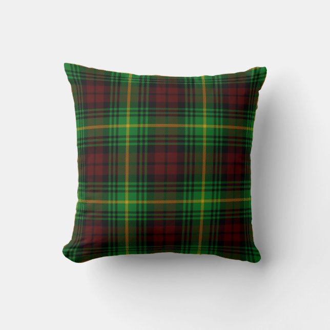 Coussin Clan écossais Martin Tartan Plaid (Recto)