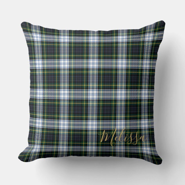 Coussin Clan personnalisé Gordon Tartan Nom du plan (Recto)
