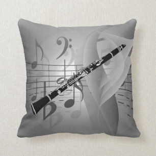 Coussin Clarinet aux accents musicaux