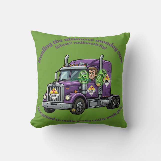 Coussin Classe ADR 7 Radioactif | Conducteur de matières d (Recto)