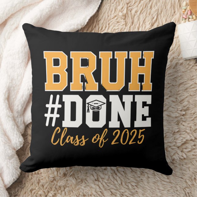 Coussin Classe Bruh Terminée De 2025 Diplômé (Couverture)