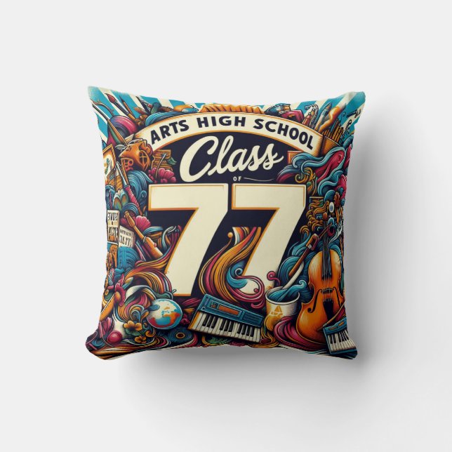Coussin Classe d'art secondaire de 77 (Recto)