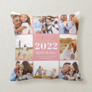 Coussin classe de photographie de graduation en écriture m