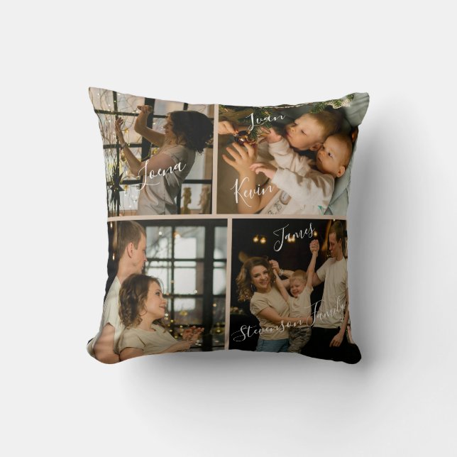 Coussin Classeur à anneaux personnalisé pour famille moder (Recto)