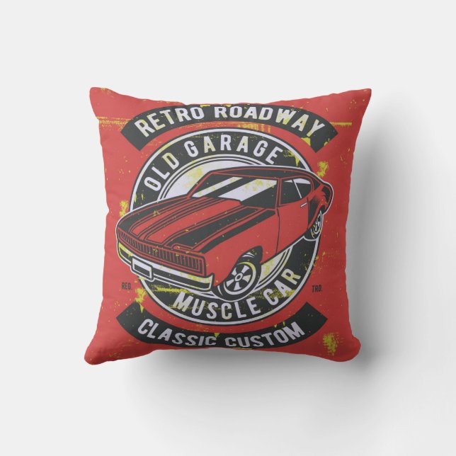 Coussin Classic Car Retro (Verso)