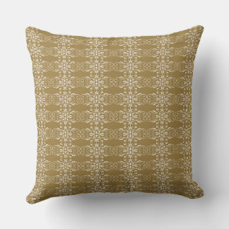 Coussin Classic Gold Ornamental Square Pillow