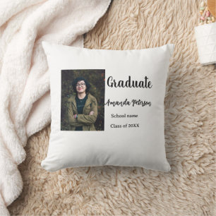 Coussin Classic graduation ajouter photo nom classe année