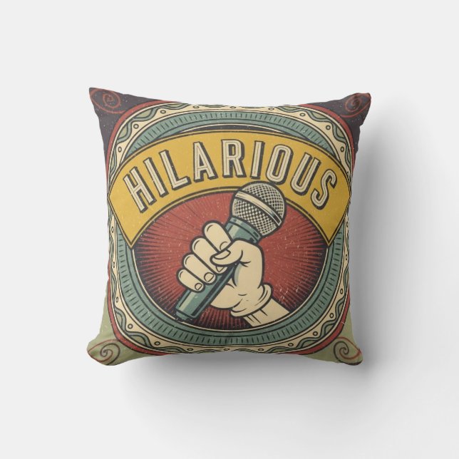 Coussin Classic Hilarious Mic (Recto)