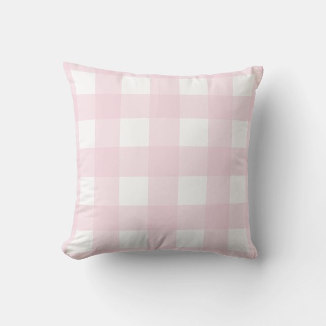Coussin Classic Moderne Agriturismo Plaid Buffalo Rose (Recto)