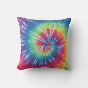 Coussin Classic Rainbow Swirl Tie Dye American MoJo Coussi