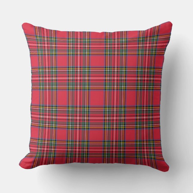Coussin Classic Red Plaid (Recto)
