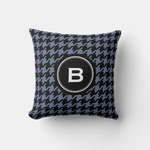 Coussin Classic tendance gris terroir avec monogramme