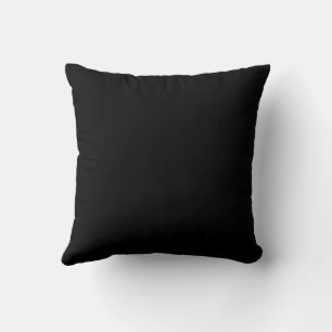 Coussin Classique Couleur Uni Noir Traditionnel Intemporel