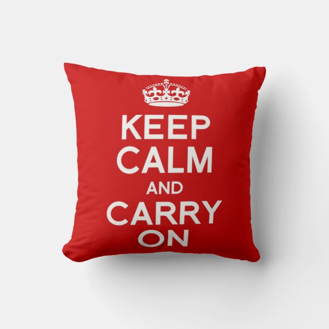 COUSSIN CLASSIQUE GARDEZ CALME ET CONTINUEZ (Recto)