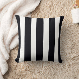 Coussin Classique Moderne Chic Noir Et Blanc Gratté