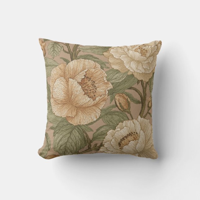 Coussin Classique, Motif de fleurs charmantes, Fleur de sa (Recto)