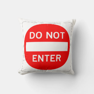 Coussin Classique NE PAS ENTRER LE SIGNE